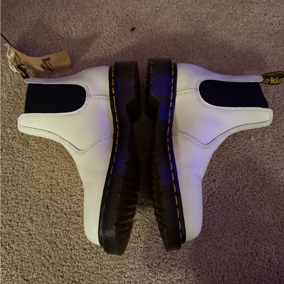 Dr. Martens White and Black Ankle Boots - Picture 3 of 7